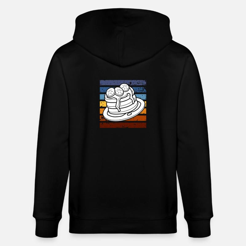 Crêpes rétro Petit-déjeuner Indulgence - Veste à capuche bio CULTIVATOR Stanley/Stella Unisexe - noir