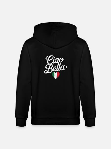 Ciao Bella - Stanley/Stella CULTIVATOR  Unisex Organic Hooded Jacket - black