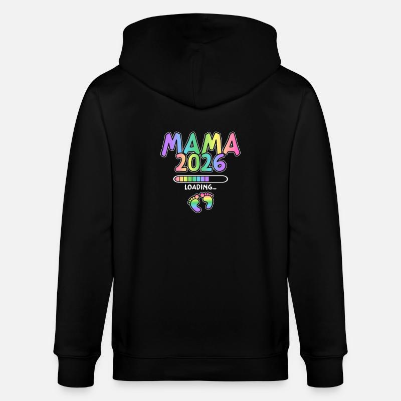 Mama 2026 Loading - Stanley/Stella Unisex Bio-Kapuzenjacke CULTIVATOR  - Schwarz