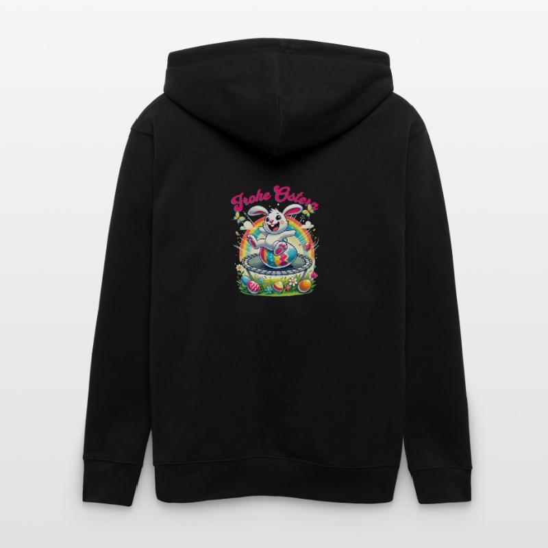 Easter Happy Easter Easter Bunny Easter Egg Spring Stanley/Stella CULTIVATOR  Unisex Organic Hooded Jacket