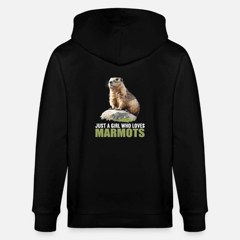 Marmottes Marmottes - Veste à capuche bio CULTIVATOR Stanley/Stella Unisexe - noir