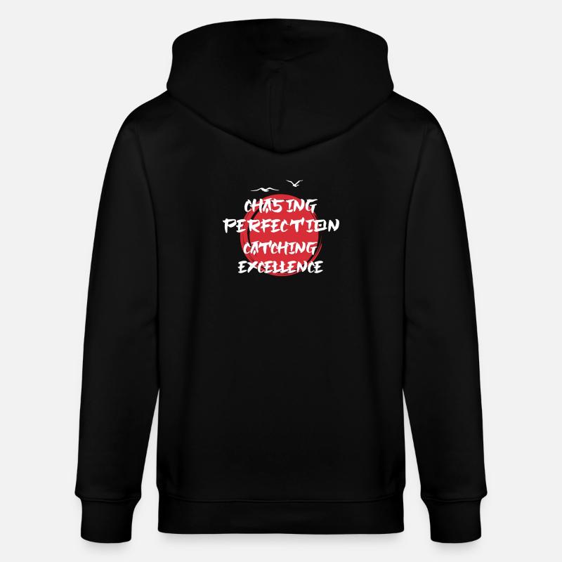 Kaizen Mindset Chasing Perfection - Stanley/Stella CULTIVATOR  Unisex Organic Hooded Jacket - black