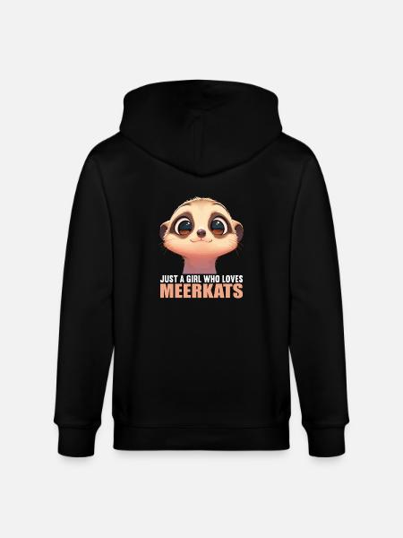 Meerkat Erdmännchen - Stanley/Stella Unisex Bio-Kapuzenjacke CULTIVATOR - Schwarz