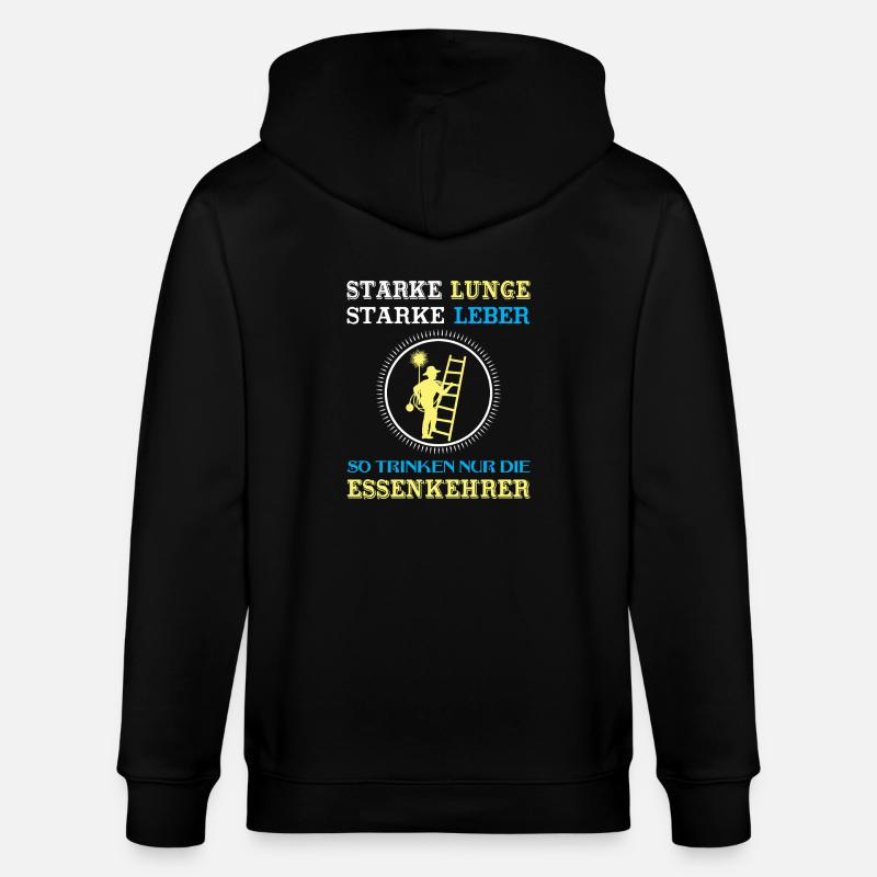 Schornsteinfeger Herren - Stanley/Stella Unisex Bio-Kapuzenjacke CULTIVATOR - Schwarz