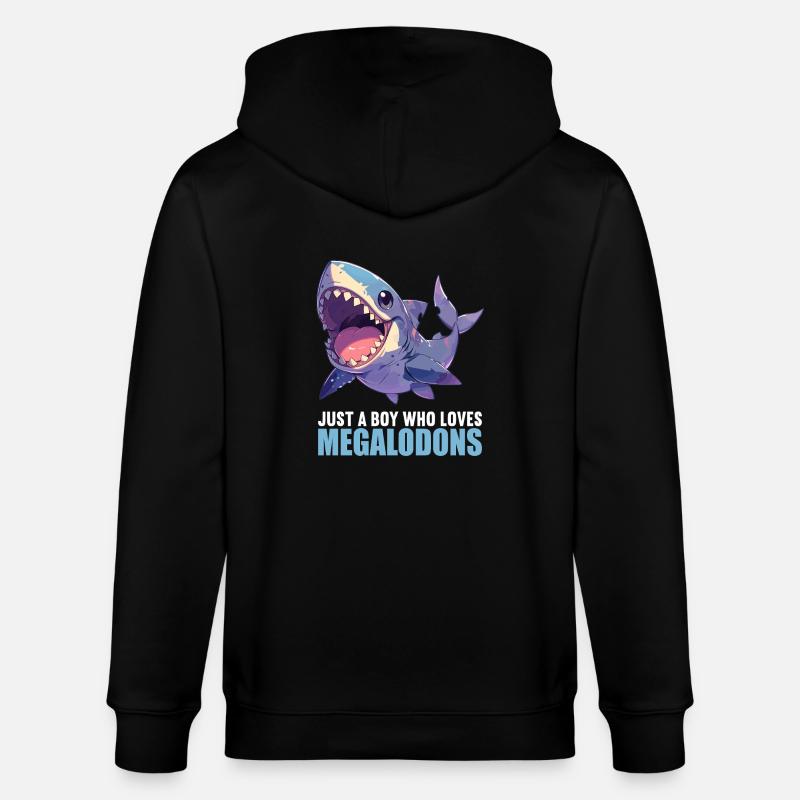 Mégalodons Megalodon - Veste à capuche bio CULTIVATOR Stanley/Stella Unisexe - noir