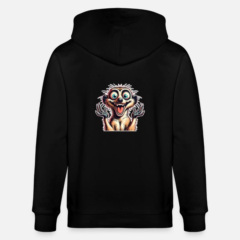 Erdmännchen - Stanley/Stella Unisex Bio-Kapuzenjacke CULTIVATOR  - Schwarz