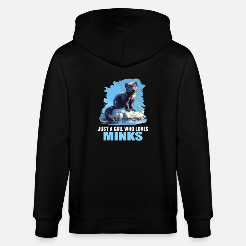 Nerze Nerz - Stanley/Stella Unisex Bio-Kapuzenjacke CULTIVATOR  - Schwarz