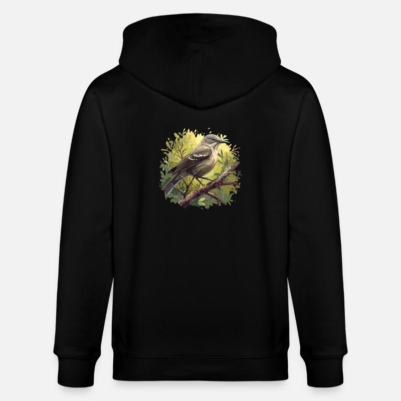 Oiseaux moqueurs Oiseaux moqueurs - Veste à capuche bio CULTIVATOR Stanley/Stella Unisexe - noir