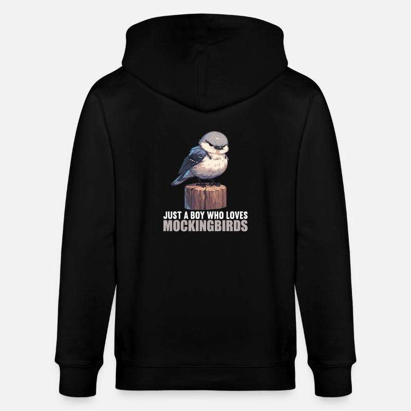 Oiseaux moqueurs Oiseaux moqueurs - Veste à capuche bio CULTIVATOR Stanley/Stella Unisexe - noir