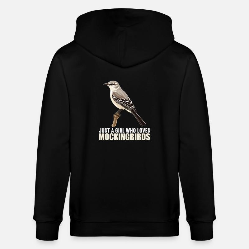 Oiseaux moqueurs Oiseaux moqueurs - Veste à capuche bio CULTIVATOR Stanley/Stella Unisexe - noir