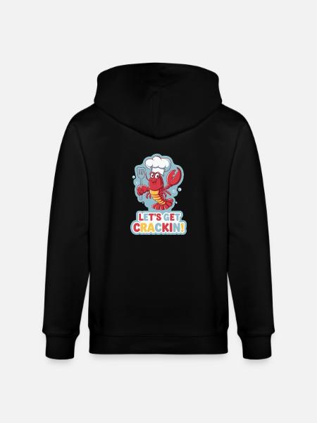 LET'S GET CRACKIN - Stanley/Stella CULTIVATOR Unisex Organic Hooded Jacket - black