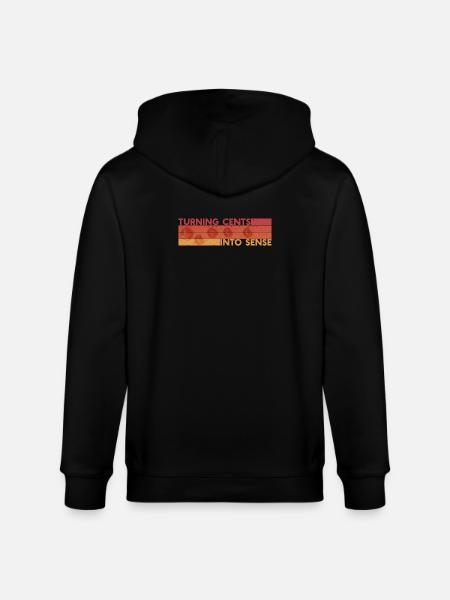 Numismatics Coin Collector Passion - Stanley/Stella CULTIVATOR Unisex Organic Hooded Jacket - black