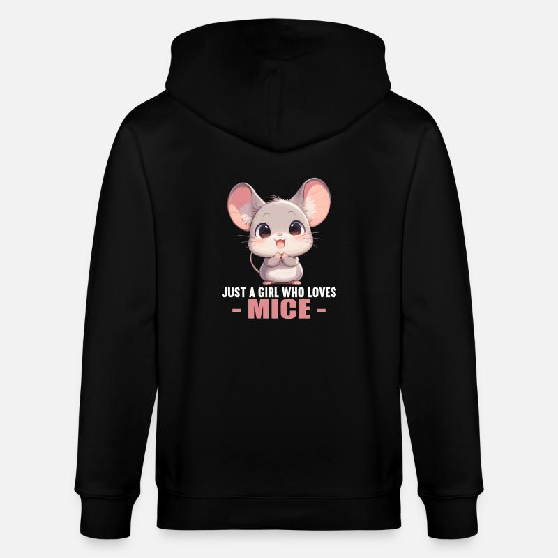 Souris Souris - Veste à capuche bio CULTIVATOR Stanley/Stella Unisexe - noir