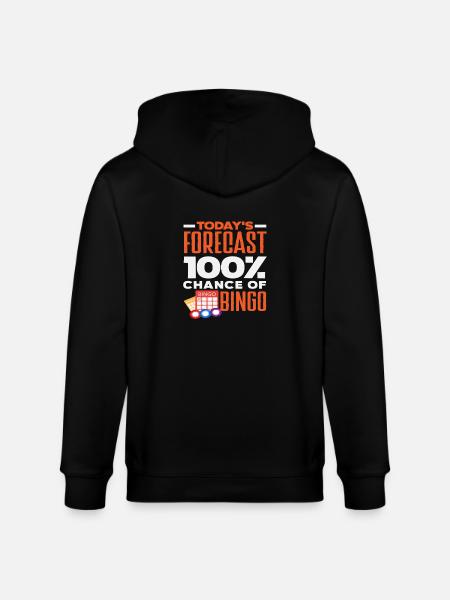 Bingo Prediction 100% Chance Bingo - Stanley/Stella CULTIVATOR  Unisex Organic Hooded Jacket - black