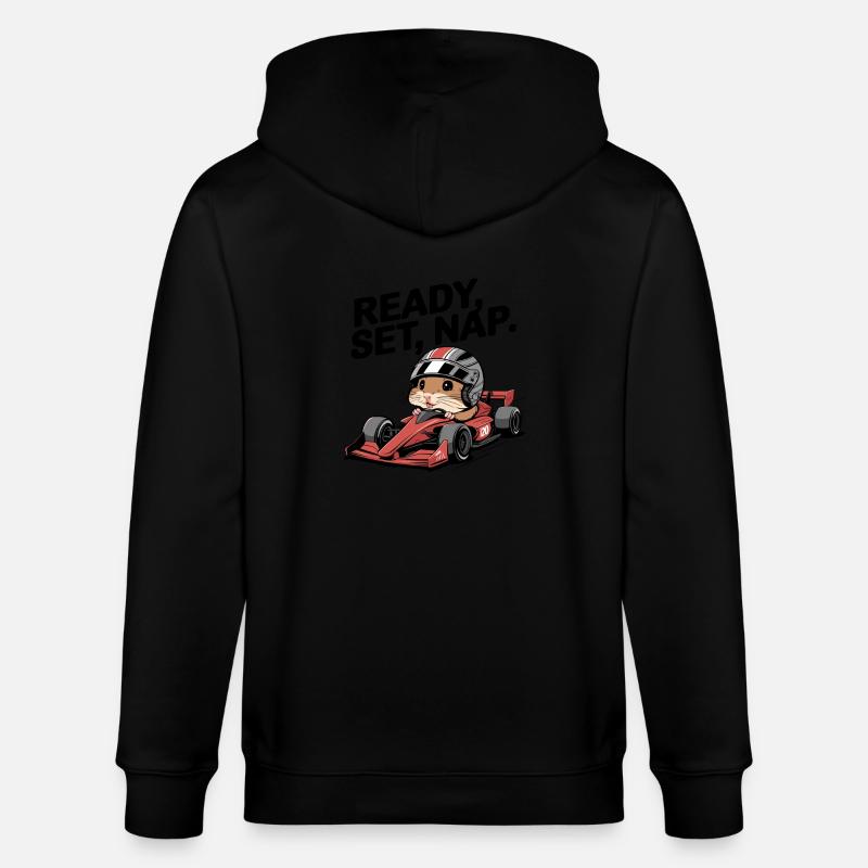 Ready Set Nap Hamster Course - Veste à capuche bio CULTIVATOR Stanley/Stella Unisexe - noir
