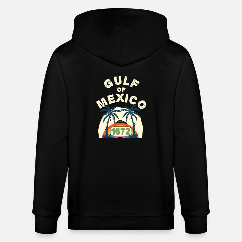Arc-en-ciel du golfe du Mexique - Veste à capuche bio CULTIVATOR Stanley/Stella Unisexe - noir