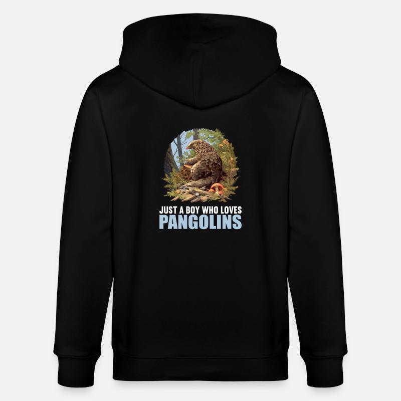 Pangolins Pangolin Pangolin - Veste à capuche bio CULTIVATOR Stanley/Stella Unisexe - noir
