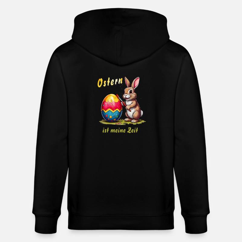 Pâques est mon heure - Veste à capuche bio CULTIVATOR Stanley/Stella Unisexe - noir