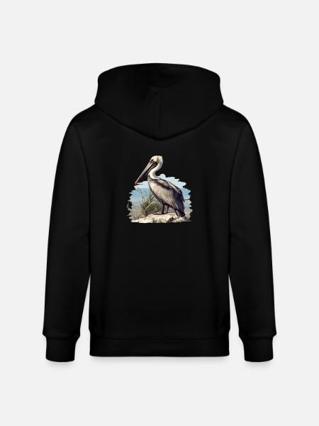 Pelicans Pelican - Stanley/Stella CULTIVATOR Unisex Organic Hooded Jacket - black