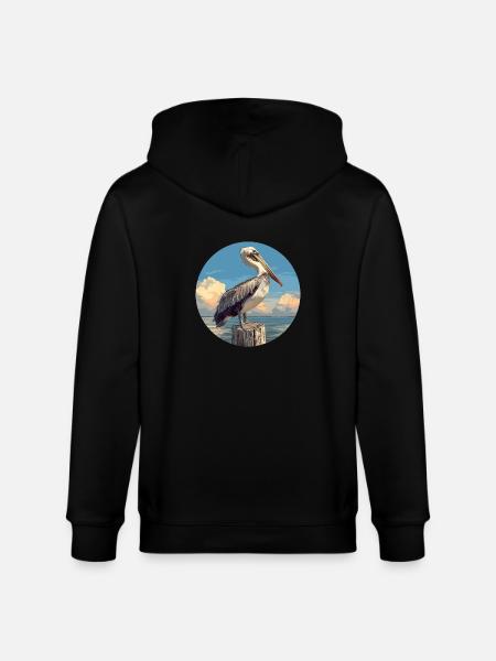 Pelicans Pelican - Stanley/Stella CULTIVATOR Unisex Organic Hooded Jacket - black