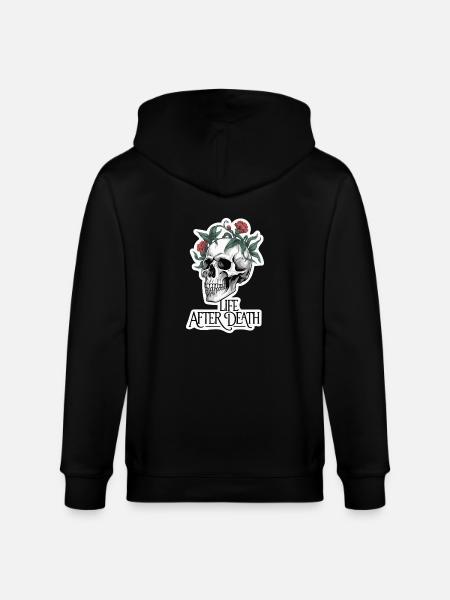 BONES LIFE AFTER DEATH - Stanley/Stella CULTIVATOR  Unisex Organic Hooded Jacket - black