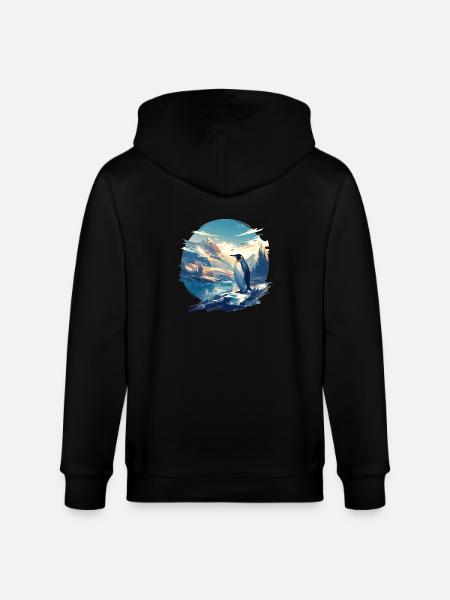 Penguins Penguin - Stanley/Stella CULTIVATOR Unisex Organic Hooded Jacket - black