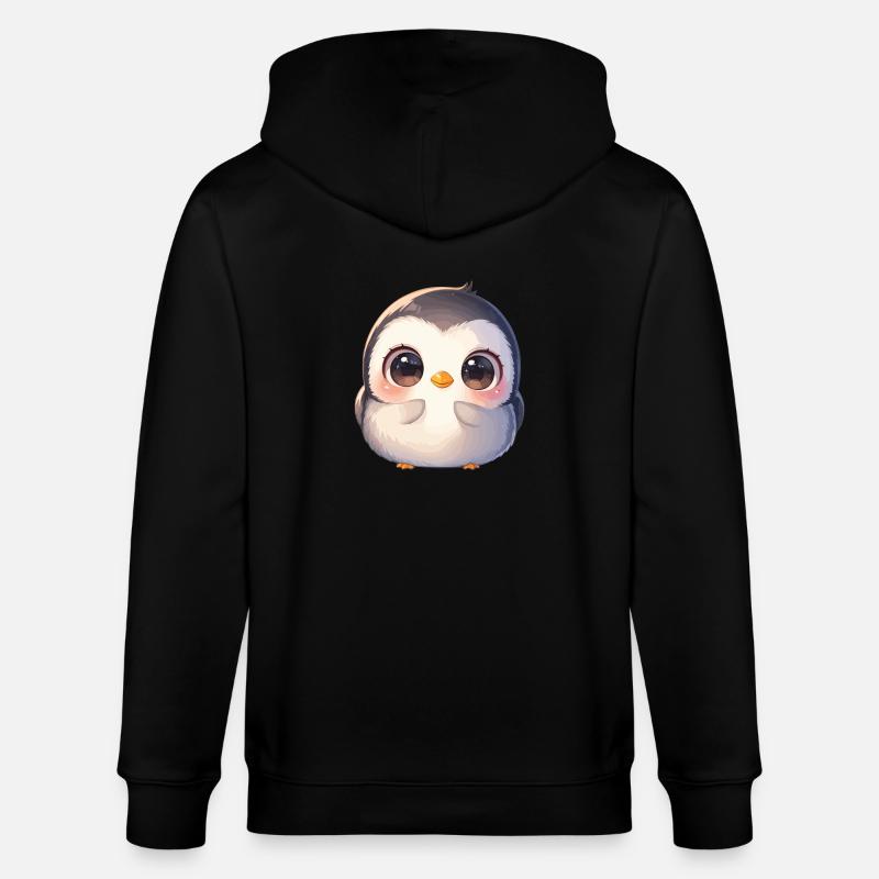 Penguins Penguin - Stanley/Stella CULTIVATOR  Unisex Organic Hooded Jacket - black