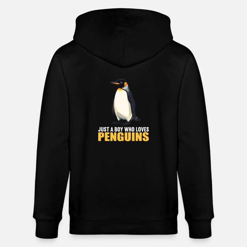 Pinguine Pinguin - Stanley/Stella Unisex Bio-Kapuzenjacke CULTIVATOR  - Schwarz