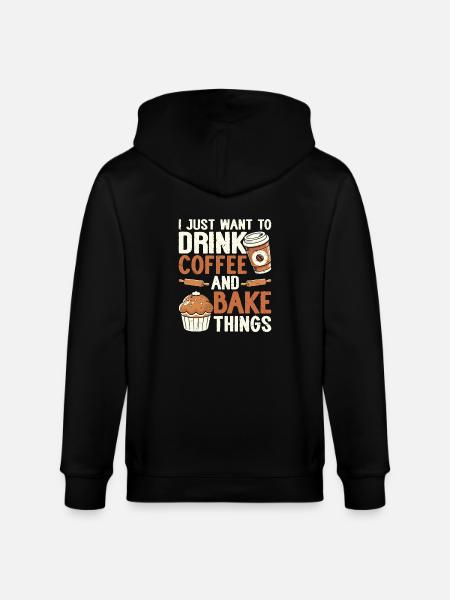 Baking Baker Bakery - Stanley/Stella CULTIVATOR Unisex Organic Hooded Jacket - black