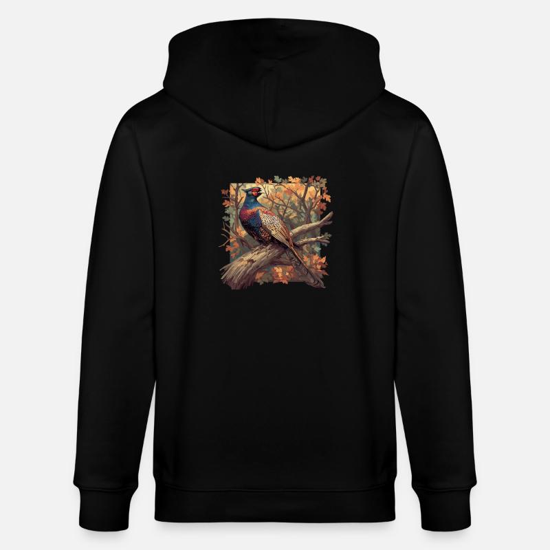 Faisans Faisan - Veste à capuche bio CULTIVATOR Stanley/Stella Unisexe - noir