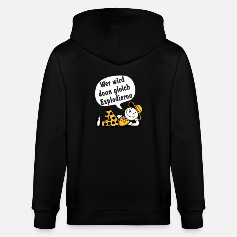 Wer wird den gleich Explodieren - Stanley/Stella Unisex Bio-Kapuzenjacke CULTIVATOR  - Schwarz