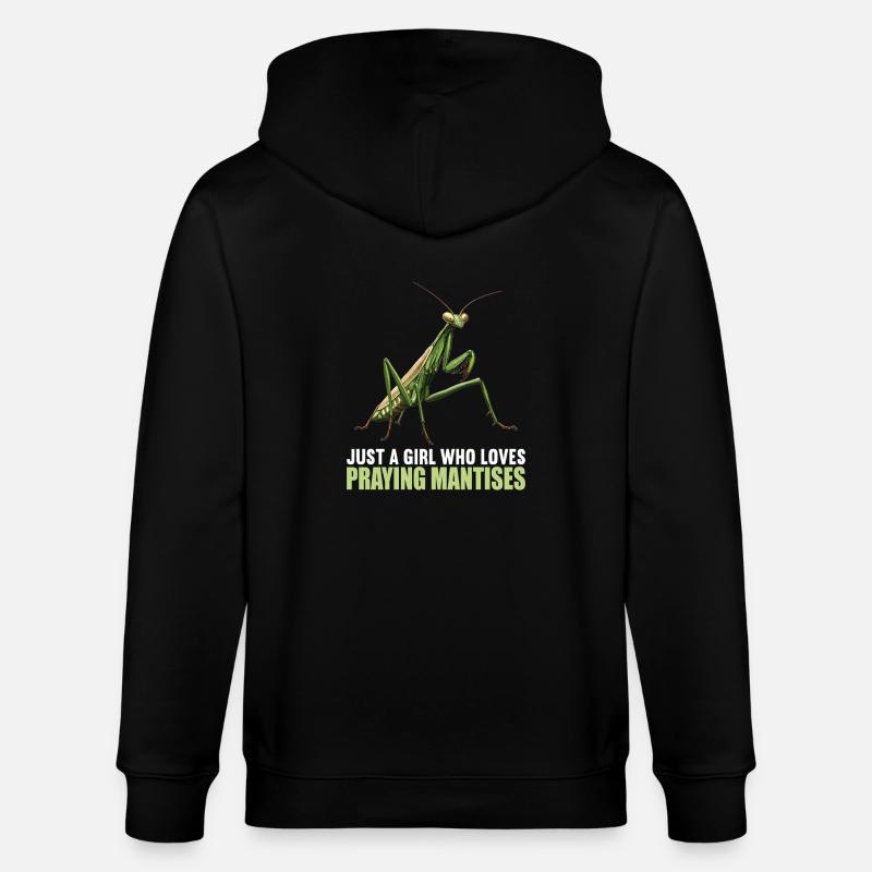 Praying mantises Praying mantis - Stanley/Stella CULTIVATOR  Unisex Organic Hooded Jacket - black