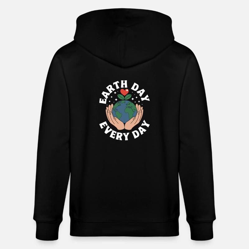 Jour de la Terre - Veste à capuche bio CULTIVATOR Stanley/Stella Unisexe - noir