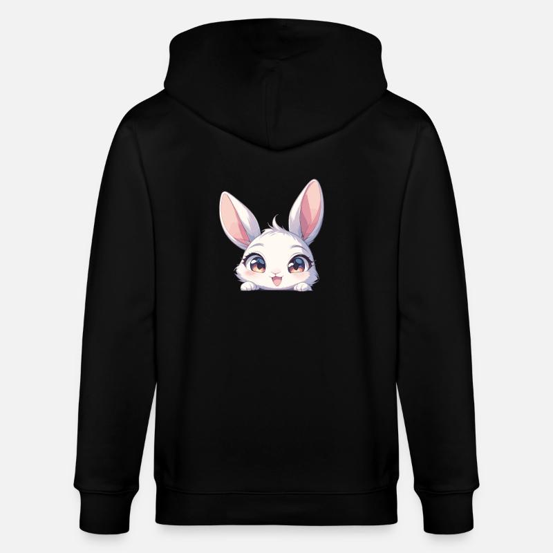 Bunny Bunny - Stanley/Stella CULTIVATOR  Unisex Organic Hooded Jacket - black