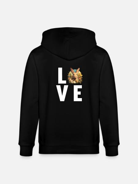 Bunny Bunny - Stanley/Stella CULTIVATOR Unisex Organic Hooded Jacket - black