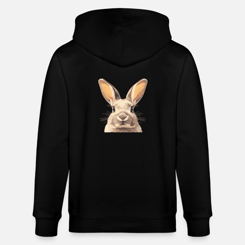 Lapin Lapin - Veste à capuche bio CULTIVATOR Stanley/Stella Unisexe - noir