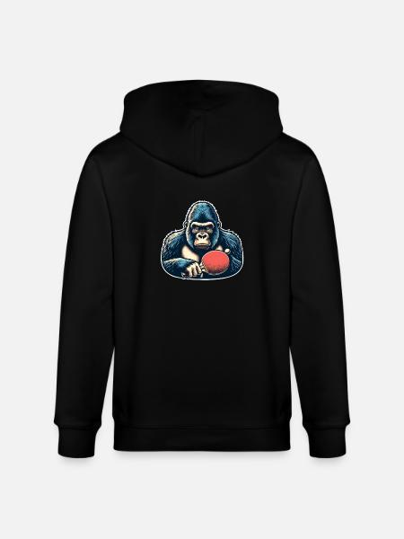 Ping-pong - Veste à capuche bio CULTIVATOR Stanley/Stella Unisexe - noir