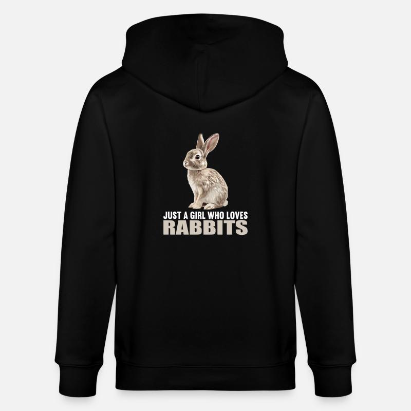 Lapin Lapin - Veste à capuche bio CULTIVATOR Stanley/Stella Unisexe - noir