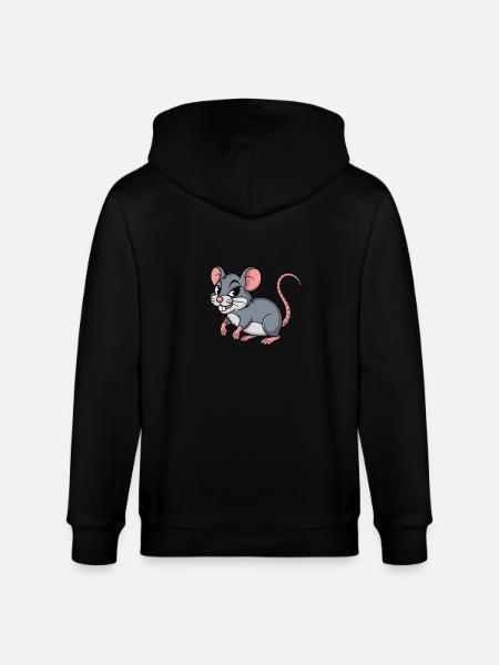 RAT mignon - Veste à capuche bio CULTIVATOR Stanley/Stella Unisexe - noir
