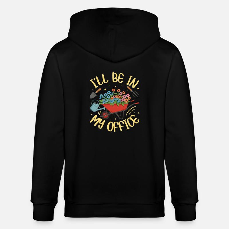 JE SERAI DANS MON BUREAU - Veste à capuche bio CULTIVATOR Stanley/Stella Unisexe - noir