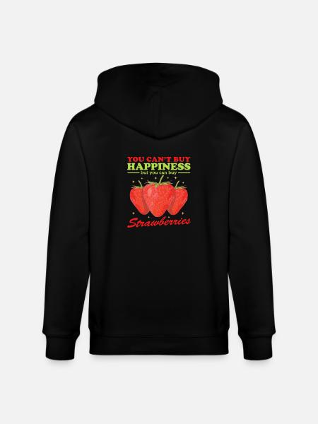 Strawberry Strawberry Gift - Stanley/Stella CULTIVATOR Unisex Organic Hooded Jacket - black