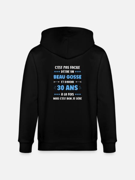 30 ANS - Veste à capuche bio CULTIVATOR Stanley/Stella Unisexe - noir