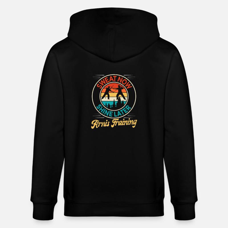 Escrima Arnis Martial Arts - Stanley/Stella CULTIVATOR Unisex Organic Hooded Jacket - black