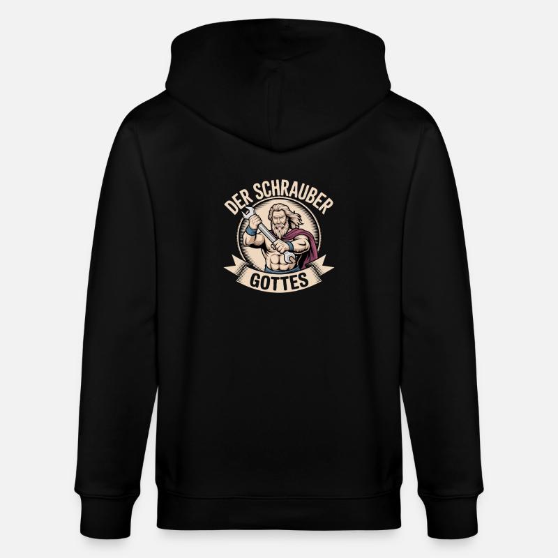 Der Schrauber Gottes - Stanley/Stella Unisex Bio-Kapuzenjacke CULTIVATOR  - Schwarz