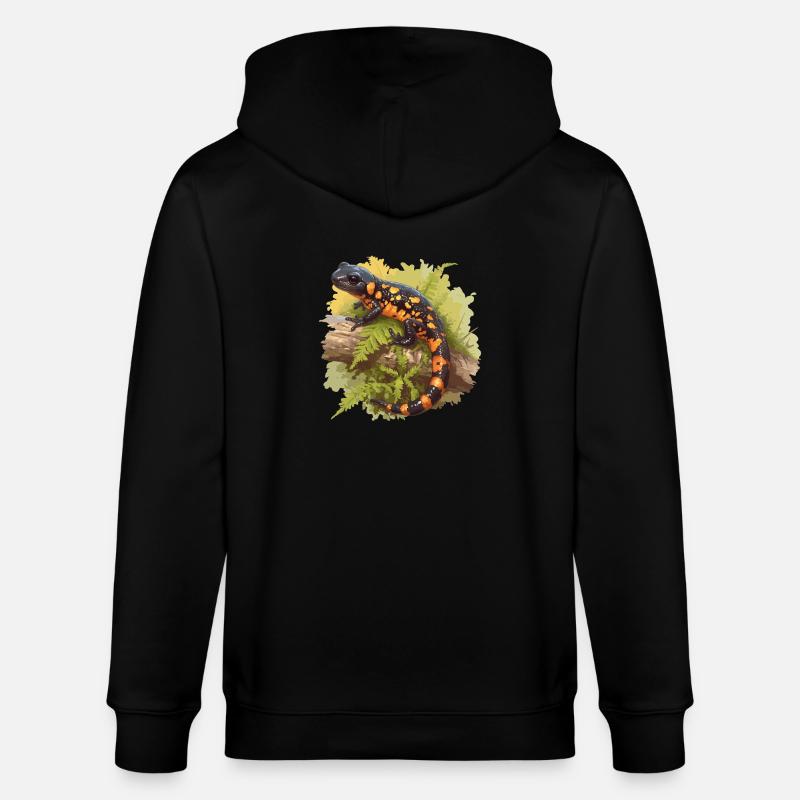 Salamanders Salamander - Stanley/Stella Unisex Bio-Kapuzenjacke CULTIVATOR  - Schwarz