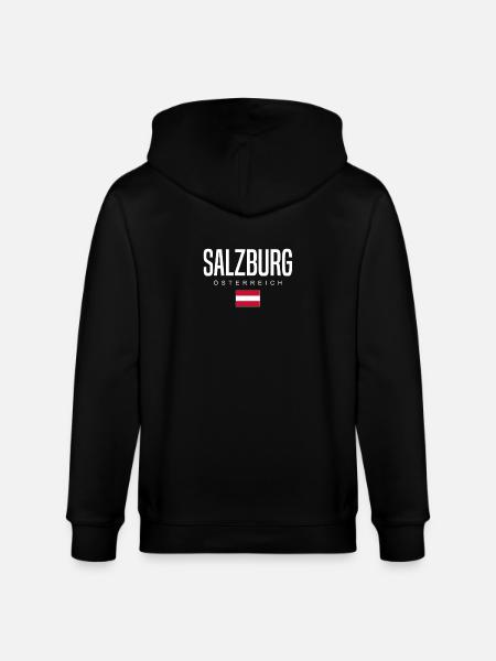 Salzburg, Austria - Stanley/Stella CULTIVATOR  Unisex Organic Hooded Jacket - black