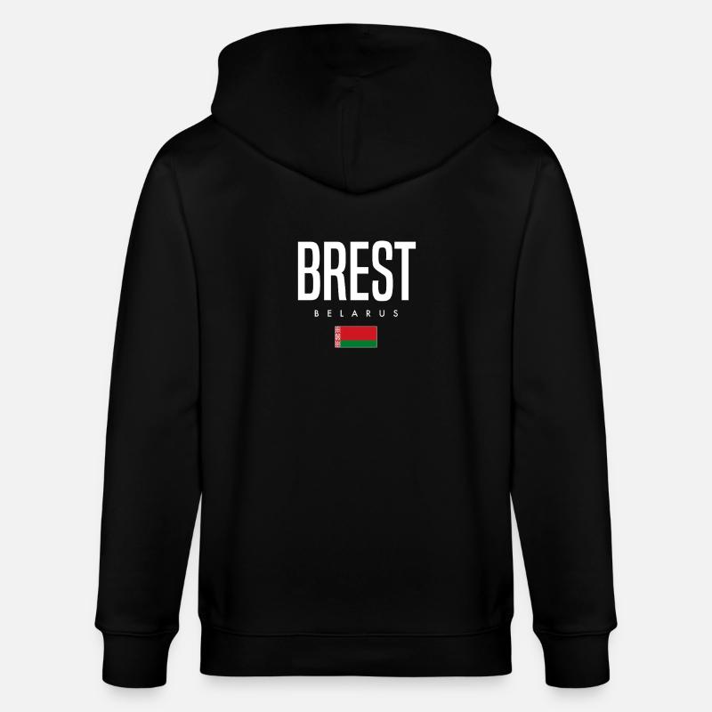 Brest, Biélorussie, Weißrussland - Veste à capuche bio CULTIVATOR Stanley/Stella Unisexe - noir