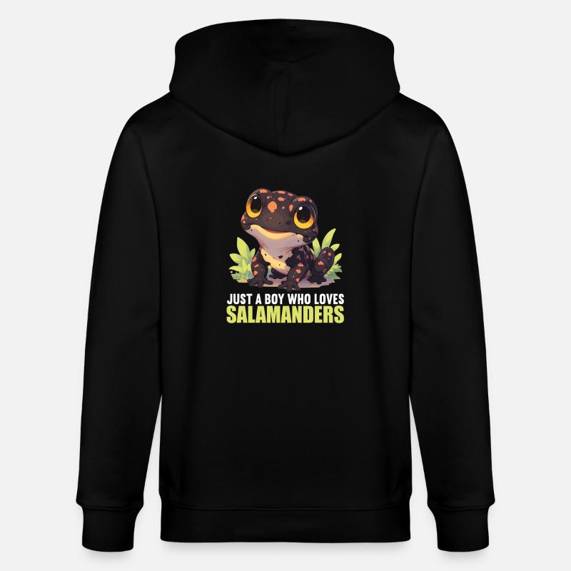 Salamanders Salamander - Stanley/Stella Unisex Bio-Kapuzenjacke CULTIVATOR  - Schwarz