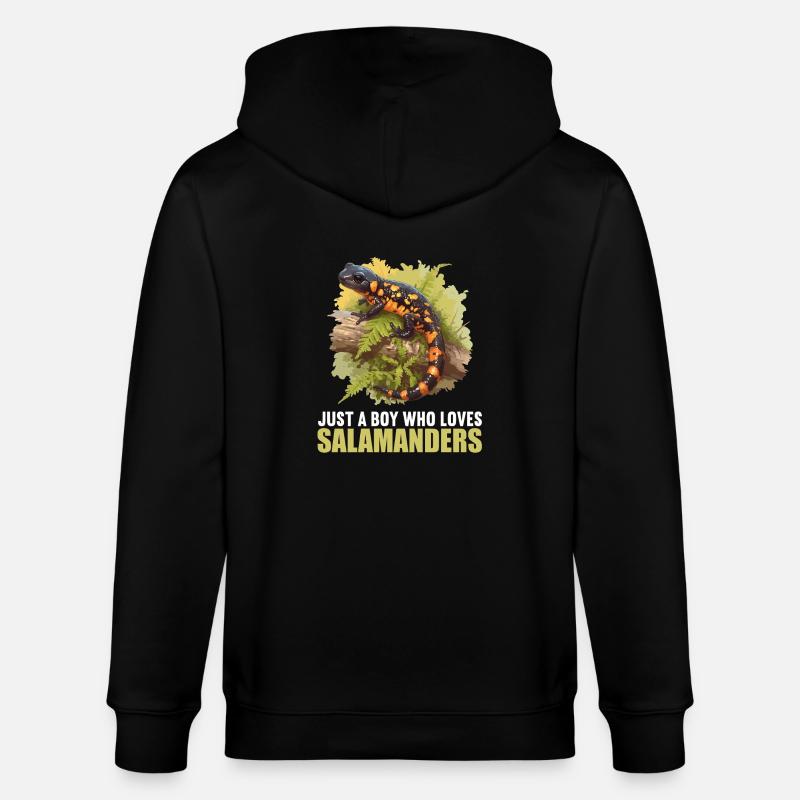Salamanders Salamander - Stanley/Stella Unisex Bio-Kapuzenjacke CULTIVATOR  - Schwarz