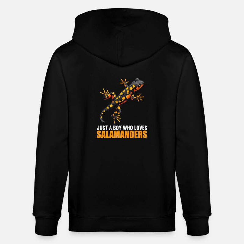 Salamanders Salamander - Stanley/Stella Unisex Bio-Kapuzenjacke CULTIVATOR  - Schwarz